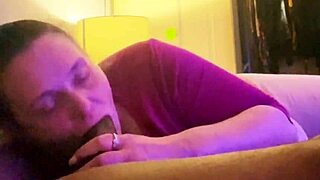 curvy mature amateur chokes on big black cock in bedroom