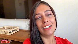 i’m in a wild menage with unfaithful bride opening every hole for us