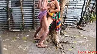 Bengali Boudi Enjoys Outdoor Anal Sex in Ranch Setting