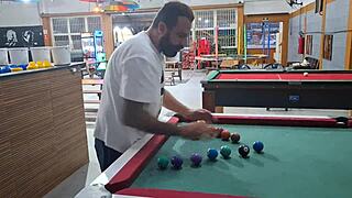 she lost at pool but won a hard pounding in her tight spot during the quickie
