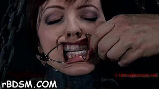 Hot and tied up babe gets her cunt eaten with passion