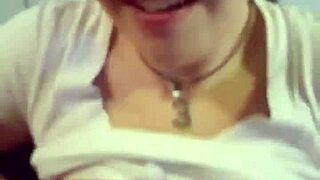 Kandy Kane, amateur BBW housewife, deepthroats in homemade vid. How wild is she?