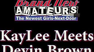 curvy kay lee, a cute brunette, plugs her butt and gets twat drilled hard.