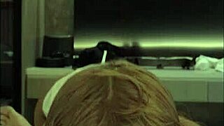 my indonesian wife surprises me with a hot valentines day blowjob and swallow