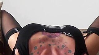 Turn the Water On! Watch This Submissive Babe Gagged and Face Fucked Hard!