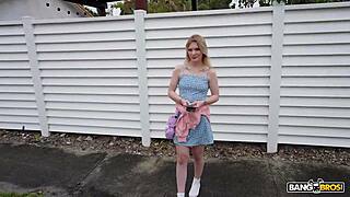 Candy Lane Loves Every Bang Bus Moment with Messy Facial Smiles