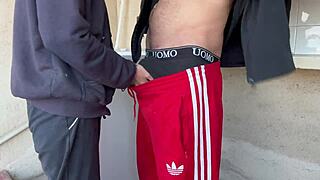 I can’t believe it! I had wild homemade sex with my neighbor, got cum in my mouth, and gave a steamy blowjob in the laundry room.
