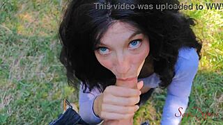 Lost Influencer Sucks Big Cock to Escape Dense Woods