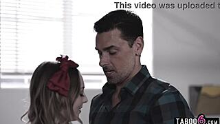 I’m amazed by cheerleader teen Lily Larimar with older teacher Ryan Driller