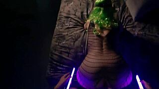 Catwoman's Wild Night of Depraved Sex in Fishnets