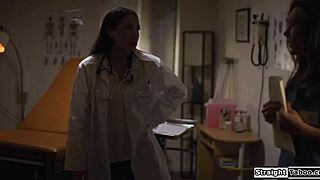 Latina doctor tricks nurse into steamy action to avoid trouble! 😈