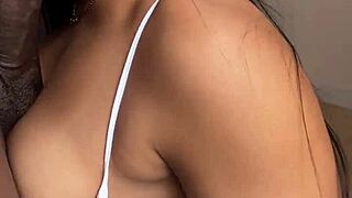 sloppy blowjob on camera while video calling her husband, amateur couple nysdel gets wild