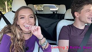 Hey sexy teen, ready for a wild road trip facial?
