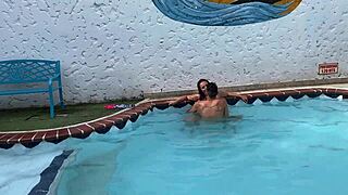 I love licking a stranger's pussy outdoors by the public pool.