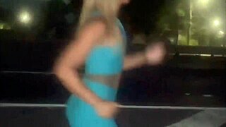 My wife works out at night and ends up banging on the street!