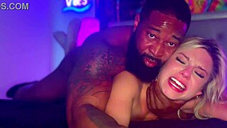 breeding a hot blonde cheerleaderkait in a steamy interracial session