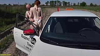 Insane! First Public Anal With Crazy Taxi Driver!