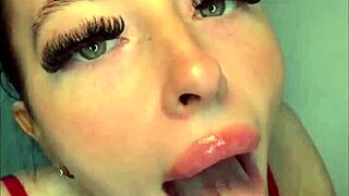 british exchange student gets naughty with solo play on webcam