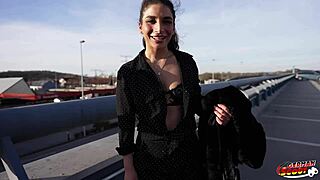 Ever seen fit Italian Lola Danger with small 18+ tits get picked up for rough casting anal?