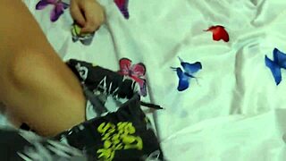 Tiny stepsister gets frisky, honing her bedroom moves with stepbrother while parents are out