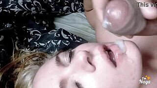 Just Watch in Slowmotion How My Stepdaughter Swallows Every Drop of Cum.