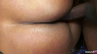Black Beauty Wife with Huge Ass Seduces Big Dick Guy for Cheating Fuck