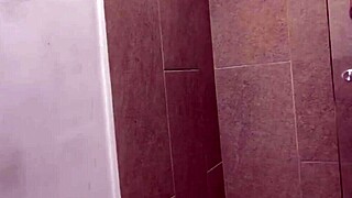 sharing a shower with my petite stepsister ends with her mouth full of cum