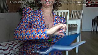 Office milf Merce Palau fucks Cris Angelo with intense creampie blowjob