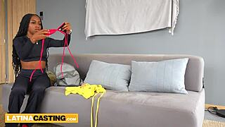 fit ebony milf loves anal gaping after her casting interview session