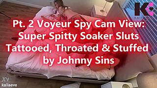 omg part 2 of spy cam catching tattooed sluts getting throated and stuffed hard! 😍