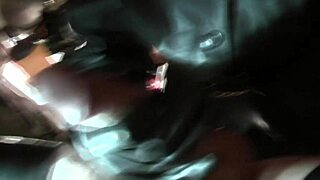 Rubbernurse Agnes in Klepper Rubber Raincoat Gives Masked Blowjob and Handjob