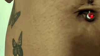 Skinny Girl with Big Butt Bends Over for Neighbor