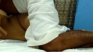 Indian Milf Wife Cheats with Husband's Friend in Hotel Room with Loud Moans