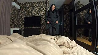 My Impotent Husband Craves Face Fucking and Doggystyle Cum on Black Jacket Preview