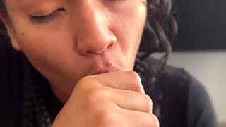 Hey, how did my stepsister's cute friend sneak in for this amazing blowjob?