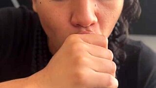 Hey, how did my stepsister's cute friend sneak in for this amazing blowjob?
