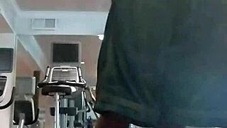 athletic black teacher works out solo in dorm gym