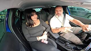 Leticia Cortes GAVE UP HER ASS on Ted's wild car ride for raw action!