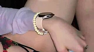 Hey, wanna see this milf jerk cock and ride a huge dildo in crotchless panties?