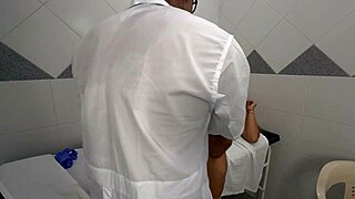 What happens when a young doctor seduces his patient, a curvy Colombian milf with big tits and ass, into rough office sex and riding