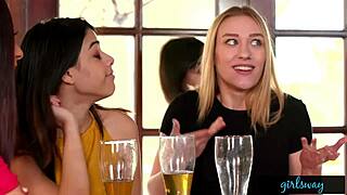 College Sorority Babes Ivy And Judy Feel Deep Emotions In Intense Scissoring Session