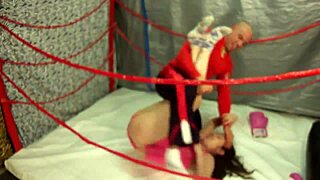 Juggy in sexy wrestling match man vs woman for hardcore fucking or cash prize!