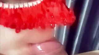 asian babe gives best blowjob with cum in mouth in cute cosplay pov 😘