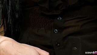Slim Girl With Natural Saggy Tits Gets Tight Ass Rough Fucked by Big Dick! Cum on Asshole!