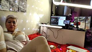 Depraved mature BITCH Aimee and her bald hot orangutan-HUSBAND shoot adult movies. They have fun FUCKING for their own pleasure which they all wish.