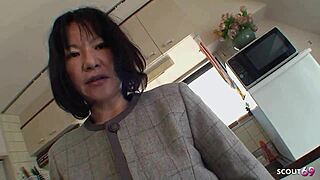 i'm that japanese mature gilf next door, seducing the boy with tiny dick for hairy pov creampie fuck, uncensored and sloppy.