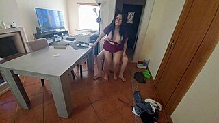 chubby white dude seduces and fucks latina mom