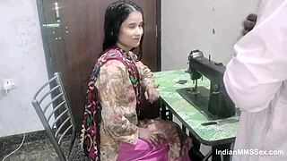 beautiful indian stepmom role play sex with bent over doggystyle fucking 😍
