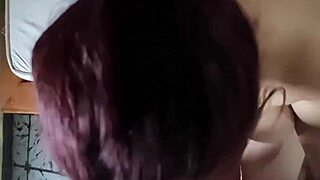 left the cuckold at home and went out for deepthroat fun with choking and gagging on cock