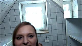 What A Bold Blonde Slut Doing Deepthroat Blowjob And Titfuck With Cum In Mouth!
